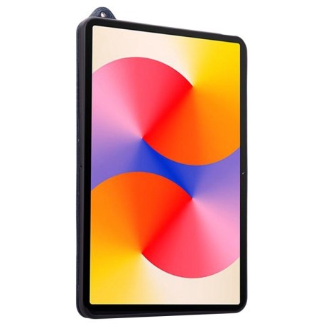 Противоударный чехол Wristband Leather Back для Xiaomi Pad 7 / 7 Pro - синий