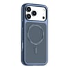 Чехол Carbon Fiber Texture Vegan Leather Magnetic с карбоновой текстурой и магнитом на iPhone 18 Pro — синий