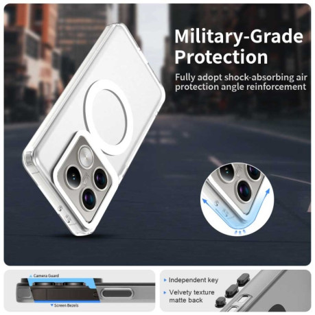 Протиударний чохол MagSafe Holder PC Hybrid для Xiaomi 14T Pro - білий