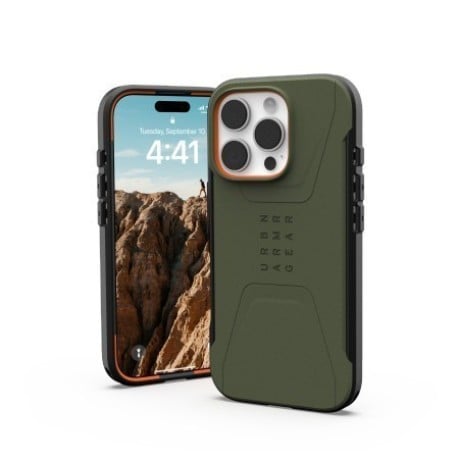 Оригінальний чохол UAG Civilian для iPhone 16 Pro - Green