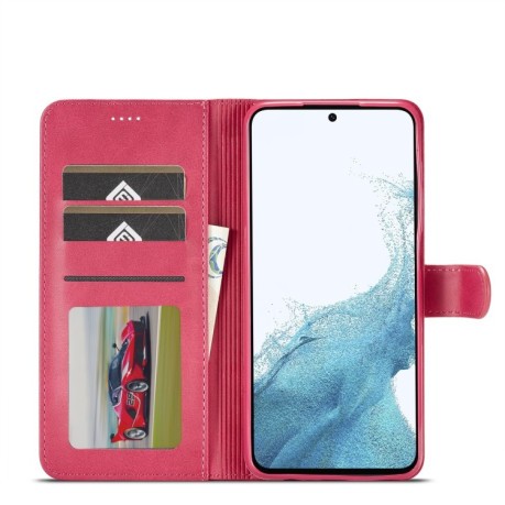 Чехол книжка LC.IMEEKE Calf Texture на Samsung Galaxy A54 5G - красный