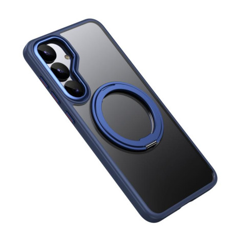 Ударозахисний чохол 360 Rotating MagSafe Magnetic Frosted  для Samsung Galaxy S25+ 5G - синій