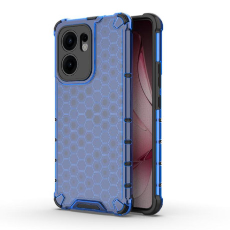 Противоударный чехол Honeycomb на OPPO Reno13 F 5G Global - синий