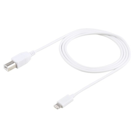Адаптер 1 м 8 Pin to Type-B Male Piano / Electronic Piano Cable MIDI Cable Adapter - білий