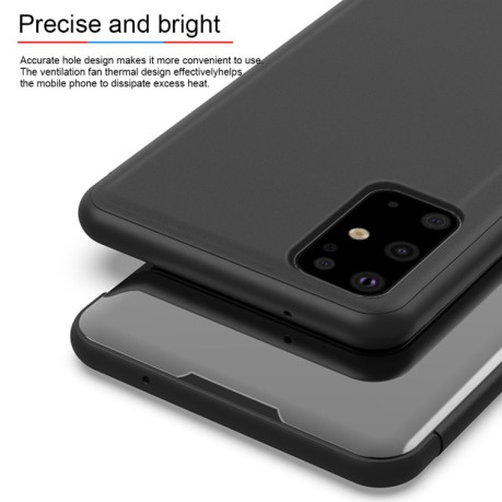 Чохол книжка Clear View на Samsung Galaxy S20+ Plus-рожеве золото