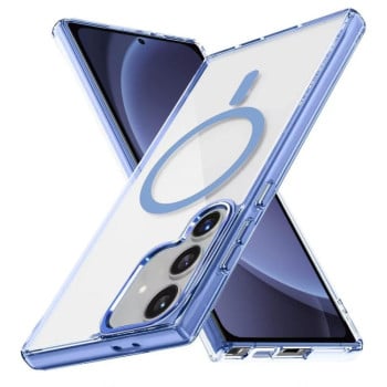 Протиударний чохол Ice Color Magnetic Series TPU Hybrid Acrylic Magsafe  для Samsung Galaxy S25+ 5G - Yuanfeng Blue