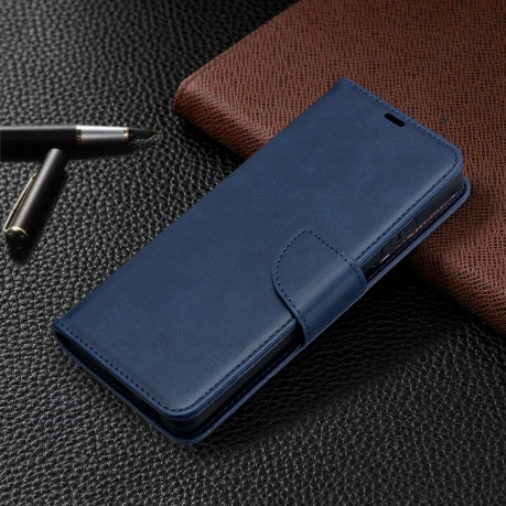 Чехол-книжка Retro Lambskin Texture на Samsung Galaxy S21 Ultra - синий