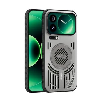 Охлаждающий чехол ABEEL Ice Fox Series с MagSafe на Xiaomi 17 Pro Max — титановый