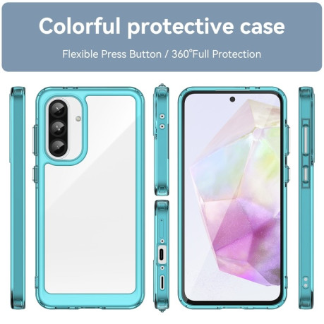 Противоударный чохол Colorful Acrylic Series для Samsung Galaxy A36 5G - синий