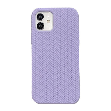 Чохол протиударний Herringbone Texture для iPhone 11 - фіолетовий