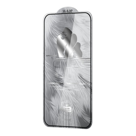Захисне скло WK WTP-087 Space King Kong 9D Curved HD Tempered Glass для iPhone 16 Pro Max - чорне