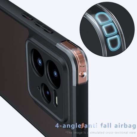 Противоударный чехол Armor Precise Hole PC Hybrid TPU для Realme GT 7 Pro - прозрачный