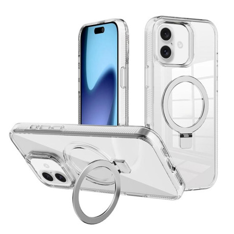 Противоударный чехол Kalebol MagSafe Holder Simple Clear для iPhone 17 - прозрачный