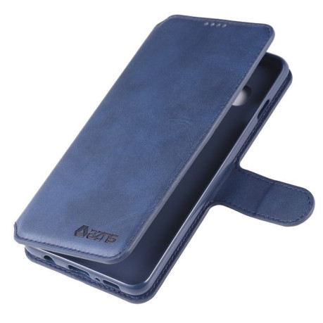 Чехол- книжка Calf Pattern Magnetic Buckle на Samsung Galaxy S10+ / S10 Plus- темно-синий