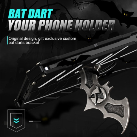 Чохол протиударний R-JUST Batman Metal для iPhone 14/13 - чорний