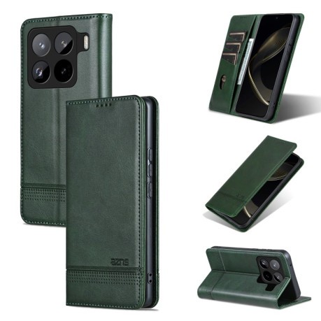 Чохол-книжка AZNS Magnetic Calf на Xiaomi 15 Pro 5G - зелений