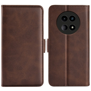 Чехол-книжка с двусторонней магнитной застёжкой на Realme 13 5G/12 5G/12X 5G - коричневый