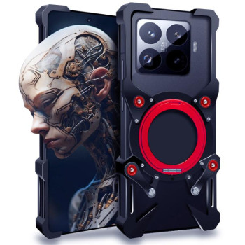 Чохол Rotating Bracket Hollow Metal with Lanyard з поворотним тримачем на Xiaomi 17T 5G — сріблястий