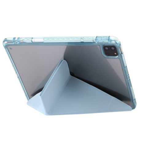 Чехол-книжка Clear Acrylic Demation Leather для iPad Pro 12.9 2022 / Air 13 2024 - голубой