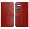 Чохол-книжка Y-shaped Pattern для Samsung Galaxy M15 5G - коричневий