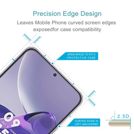 Защитное стекло 0.26mm 9H 2.5D на Samsung Galaxy A24 4G/A25 5G - прозрачное
