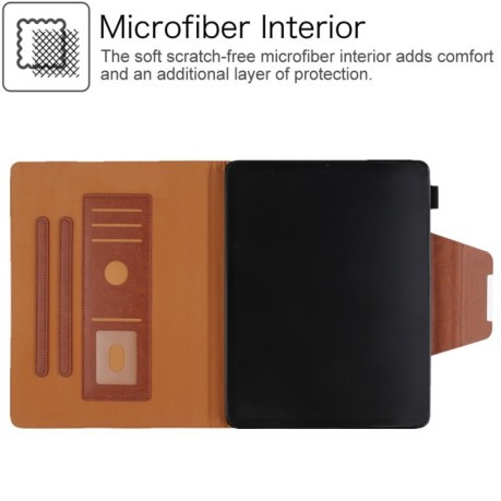 Чохол-книга Solid Color Metal Buckle Leather Smart для iPad Pro 13 2024 - коричневий