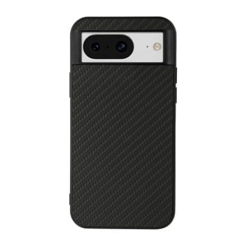 Ударозащитный чехол Carbon Fiber Texture на Google Pixel 8 - черный