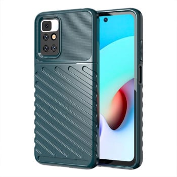 Противоударный чехол Thunderbolt для Xiaomi Redmi 10 - зеленый