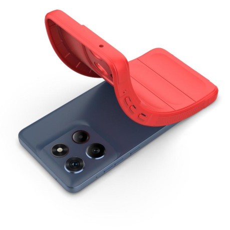 Силиконовый чехол Magic Flannel для Motorola Edge 60 Stylus 5G Global - голубой