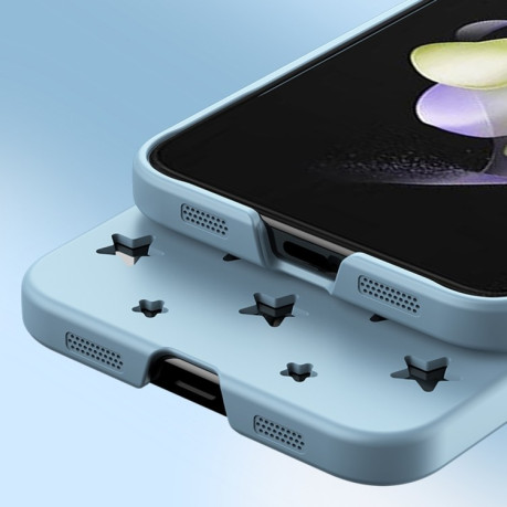 Протиударний чохол Star Pattern Skin Feel для Samsung Galaxy Flip 5 - фіолетовий