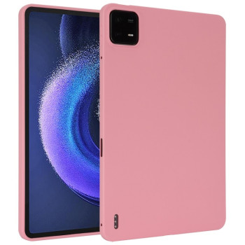 Чехол Oil Spray Skin-friendly TPU Tablet Case для Xiaomi Pad 6 / 6 Pro - розовый