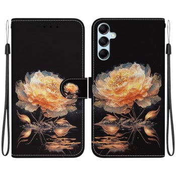 Чехол-книжка Colored Drawing Series на Samsung Galaxy A15 - Gold Peony
