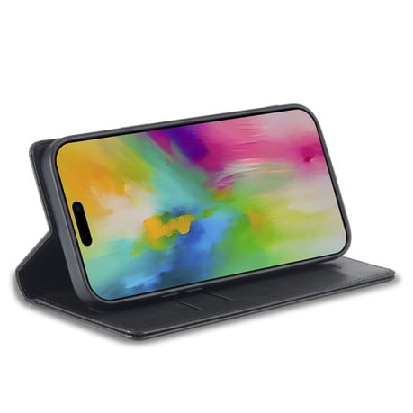 Чехол-книжка LCIMEEKE RFID для iPhone 16 Pro Max - черный