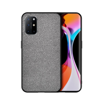 Противоударный чехол Cloth Texture на Samsung Galaxy A72 - серый