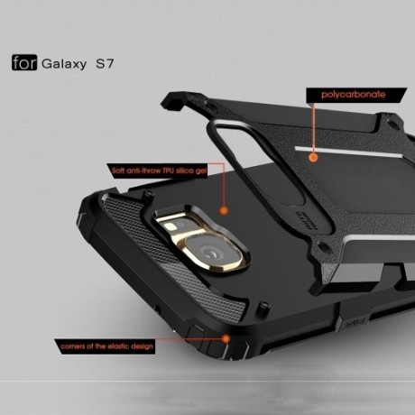 Протиударний Чохол Rugged Armor Black для Samsung Galaxy S7/G930