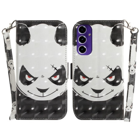 Чехол-книжка Crystal 3D Shockproof Protective Leather для Samsung Galaxy S24 FE 5G - Bear