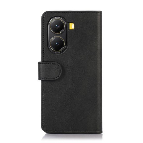 Чехол-книжка Cow Texture для Xiaomi Poco X7 Pro - черный