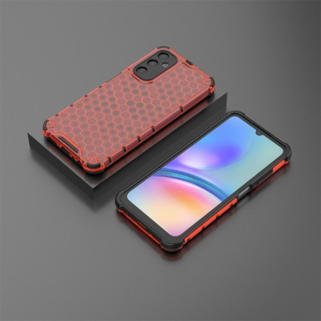 Противоударный чехол Honeycomb на Samsung Galaxy A05s - красный