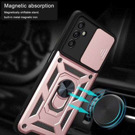 Протиударний чохол Camera Sliding Samsung Galaxy A04s/A13 5G - рожеве золото