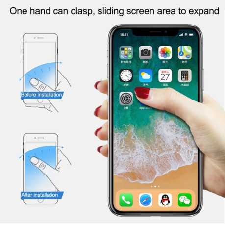 Универсальный держатель Finger Ring для iPhone / Samsung / Xiaomi / Realmi - черный