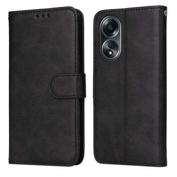 Чехол-книжка Classic Calf Texture для OPPO A58 4G Global - черный