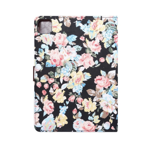 Чехол-книжка Flower Cloth Texture на iPad Pro 11 2021/Air 10.9 2022/2020 - черный
