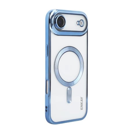 Чохол силіконовий ENKAY Hat-Prince Magsafe Electroplated на iPhone Air - синій