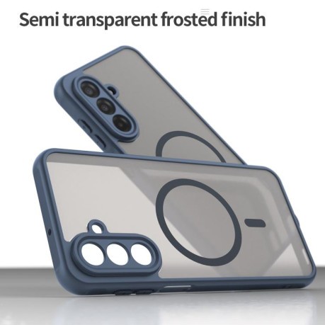 Противоударный чехол Fan Dun Series TPU Hybrid PC Frosted Magsafe для Samsung Galaxy A17 5G - синий