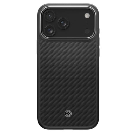 Оригинальный чехол Spigen Enzo Aramid &quot;T&quot; с MagSafe на iPhone 17 Pro Max - Black and Silver
