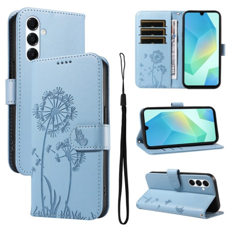 Чехол-книжка Dandelion Embossed Pattern Flip Leather для Samsung Galaxy A26 5G - голубой