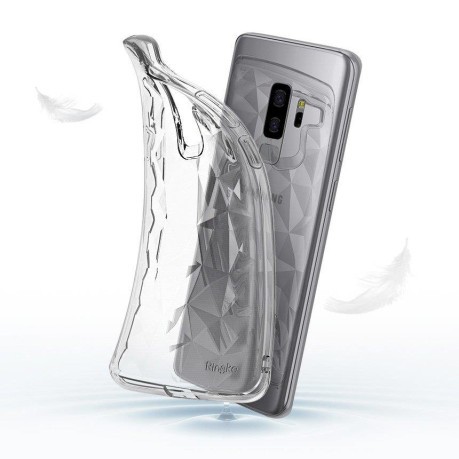 Оригинальный чехол Ringke Air Prism 3D Cover Gel на Samsung Galaxy S9 Plus G965 transparent (APSG0021-RPKG)
