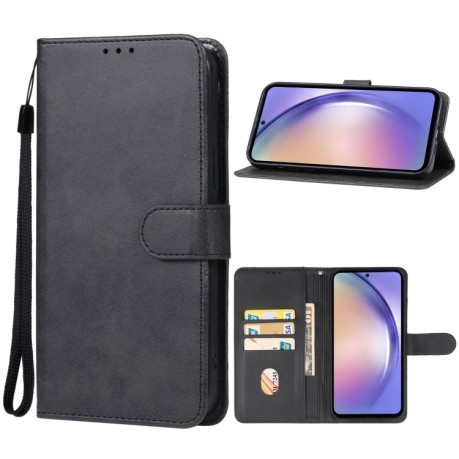 Чехол-книжка EsCase Leather для Samsung Galaxy A55 - черный
