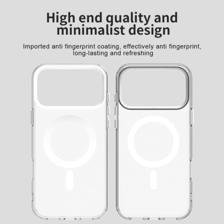 Противоударный чехол Candy Magsafe PC Hybrid TPU для iPhone 17 Pro - белый