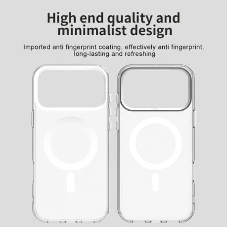 Чехол Candy с Magsafe гибрид на iPhone 17 Pro Max - белый